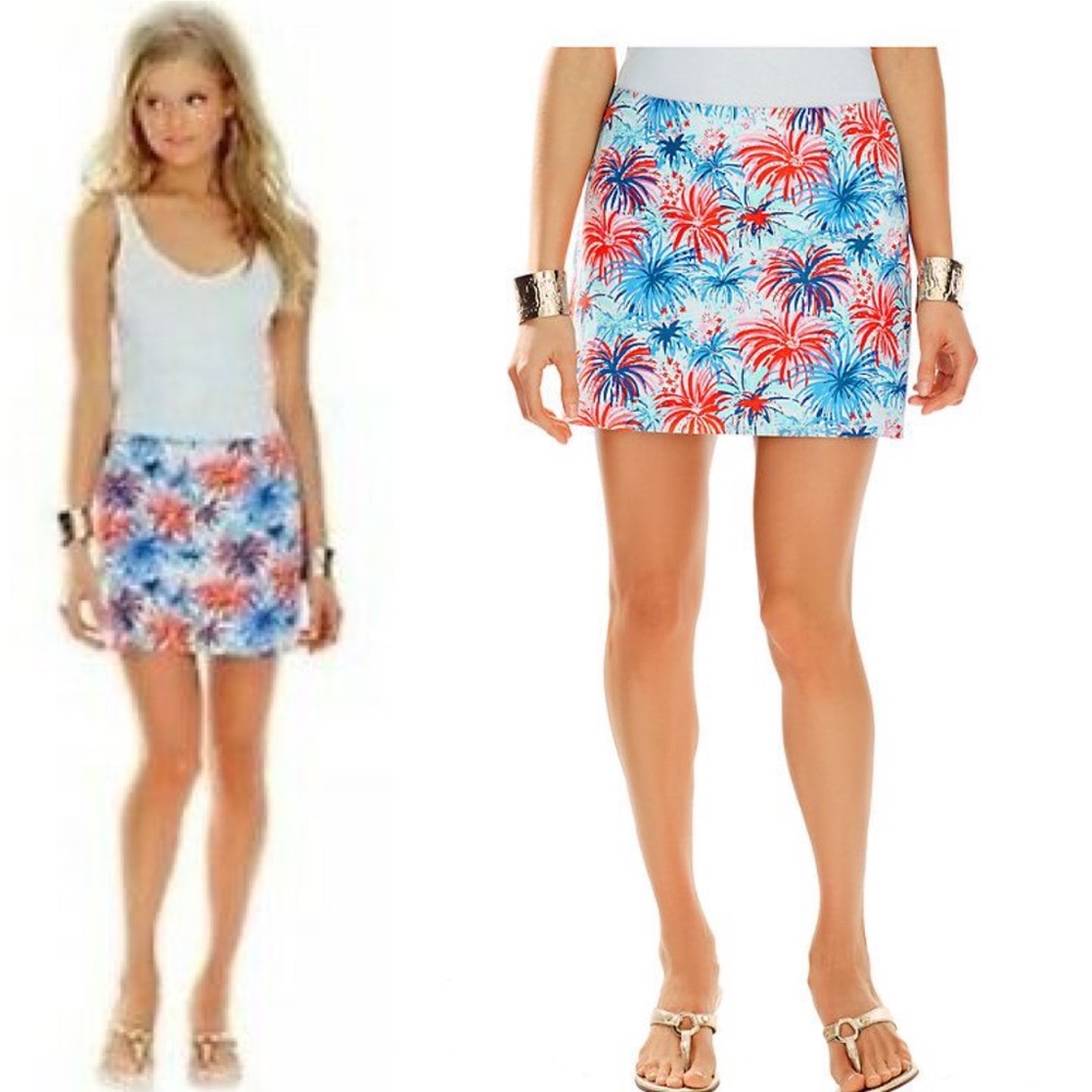 NWT Lilly Pulitzer Tate skirt Feelin Sparks Sz 0 - Picture 1 of 3